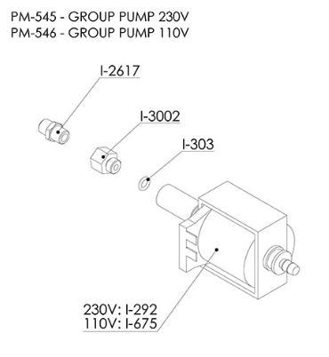 Group Pump Bar/Bar KAP 230V 2021 (PM.545)