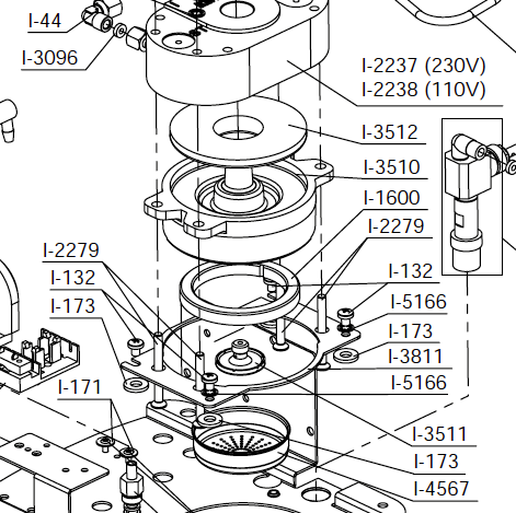 Filterholder Gasket 8mm (i.1600) | Ascaso Canada