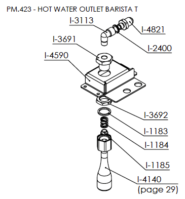 INOX Water Pipe PTFE (I.4140)