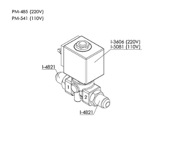 Solenoid Hot Water BT 2/2 NC Ruby DN3.0mm (i.3606)