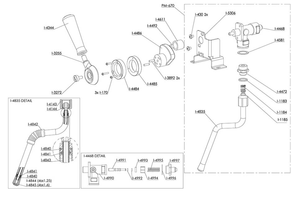 Steam Tap Socket Barista T (i.4611)