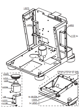 Drain Kit Tray Baby T (KIT368)