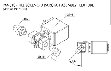 Fill Solenoid Barista T Assembly Flex Tub (PM.513)