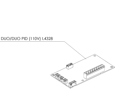 Steel DUO Multifunction + Display PCB 110V (I.4328)
