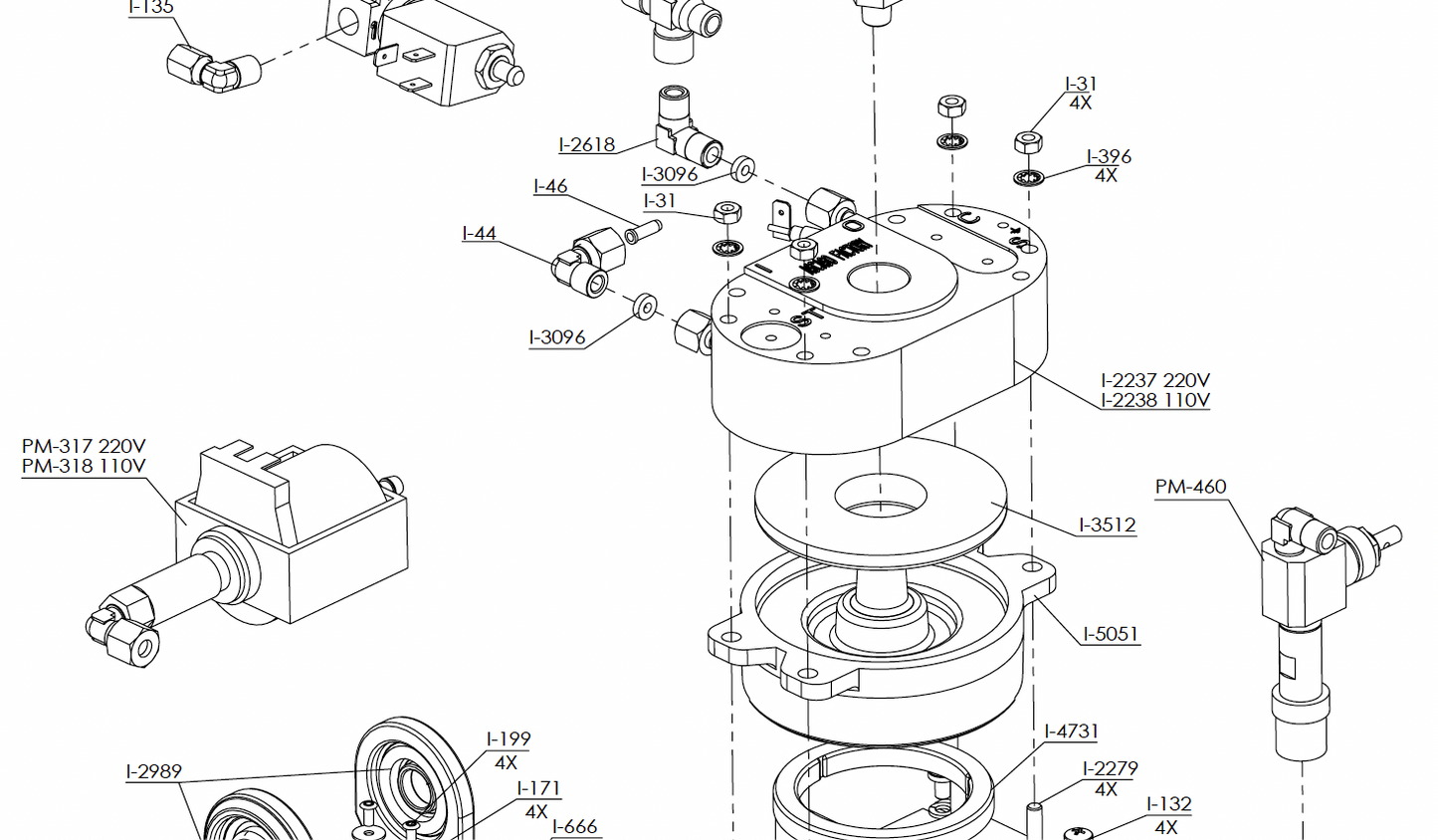 110/120V Vibratory Pump for Dream PID (PM.318)