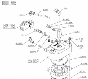 Ascaso 120V 3-Ways Solenoid