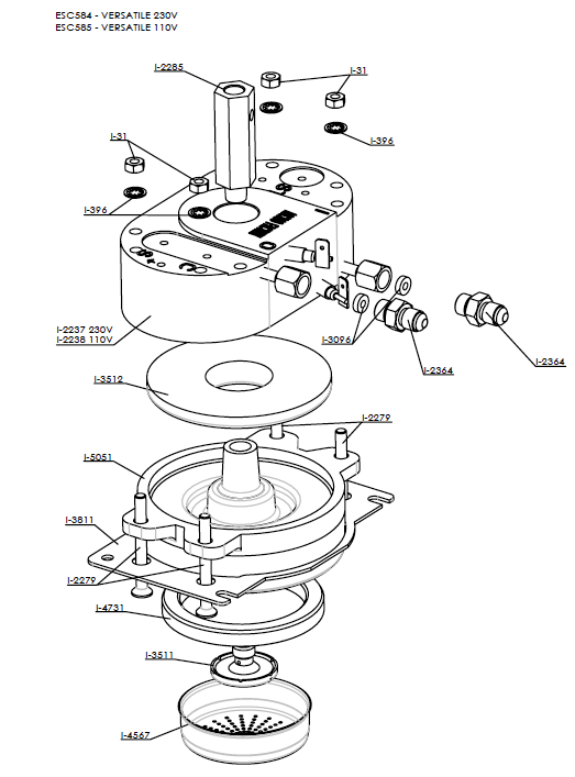 Ascaso 60mm Group Head Screen