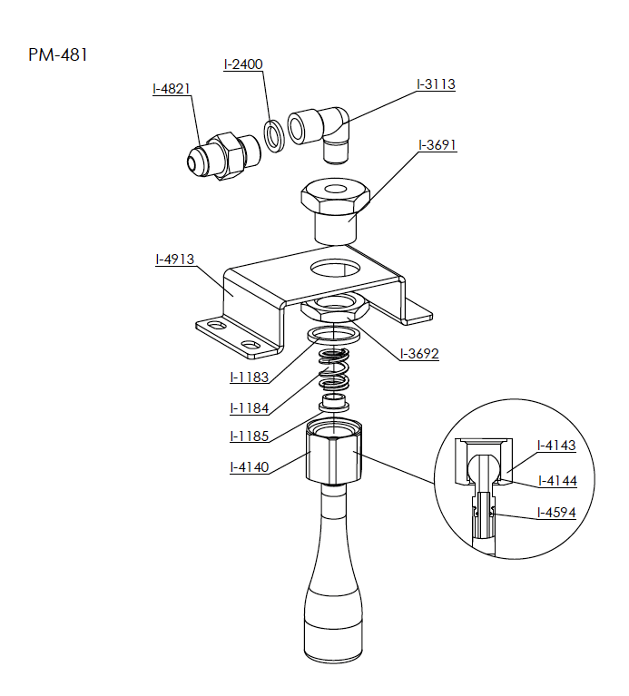 Steam/Water Outlet TAP Spring (i.1184)