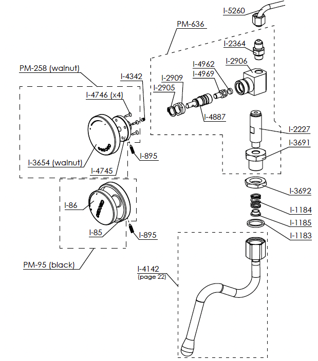Water TAP Washer Ascaso Canada