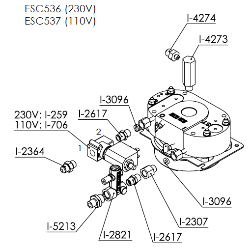 By-Pass Fitting M12x1 - M1/8 H (i.5213)