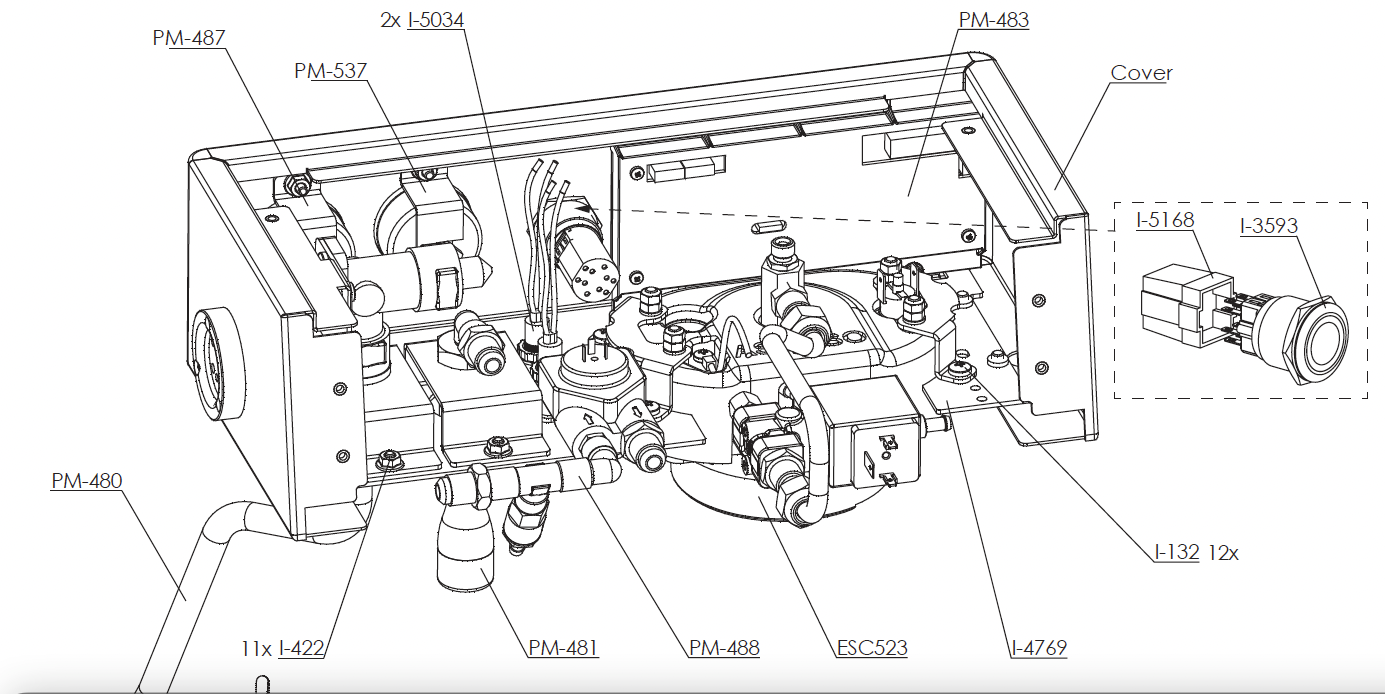 Connector interruptor AV D.25 I.3593 (i.5168)