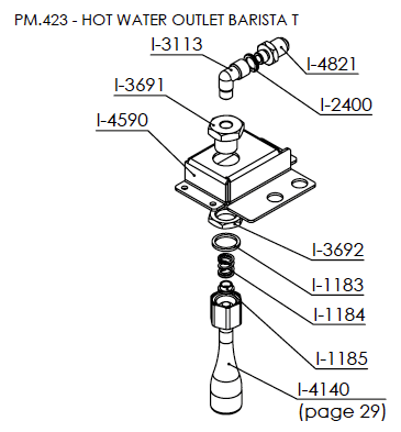 INOX Water Pipe PTFE (i.4140)