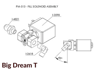 FILL SOLENOID BT 2/2 NC FKM DN1.5MM G1/8 230V
